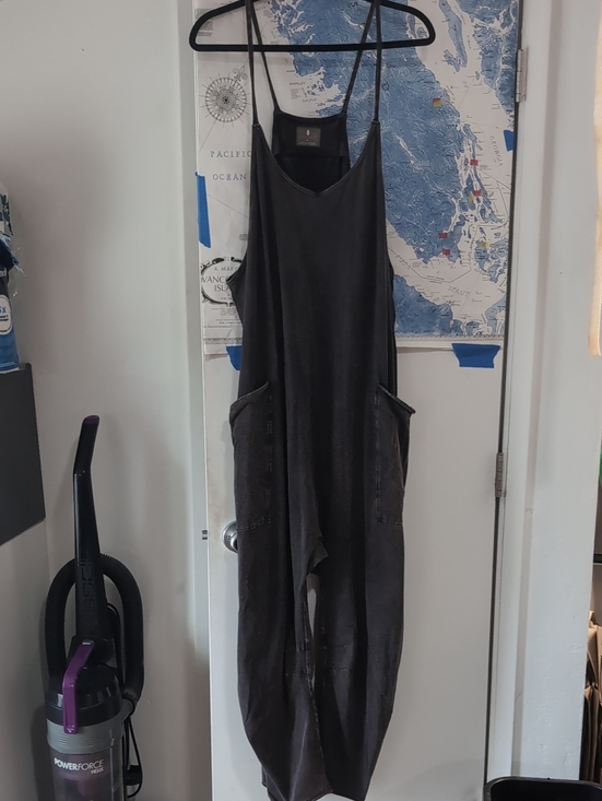 FP Movement by Free People Pants - FP Movement by Free People Black Relaxed-Strap Jumpsuit